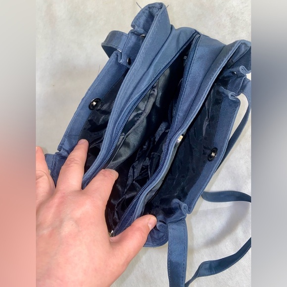 Elegant Blue Women's Shoulder Bag - Picture 4 of 4